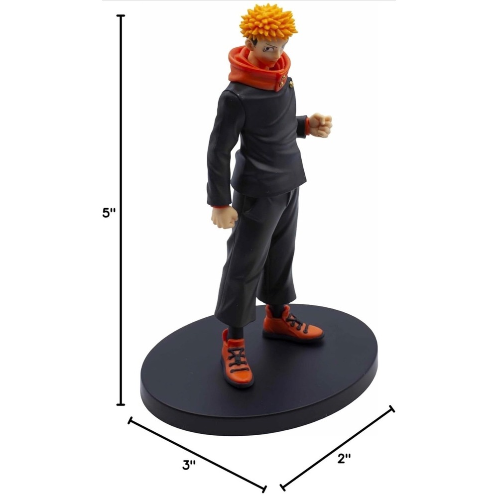 Banpresto Jujutsu Kaisen Yuji Itadori Figure Unisex 5in Black New Anime Toy